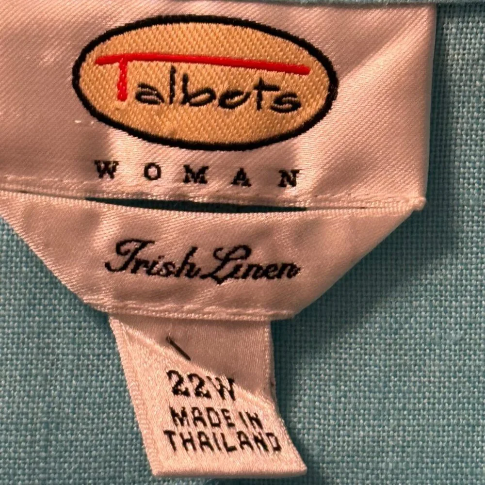 Talbots Teal Button-Up Top - Picture 5 of 12